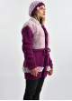 Strickjacke in Mauve-Pink Farbtöne