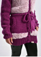 Strickjacke in Mauve-Pink Farbtöne