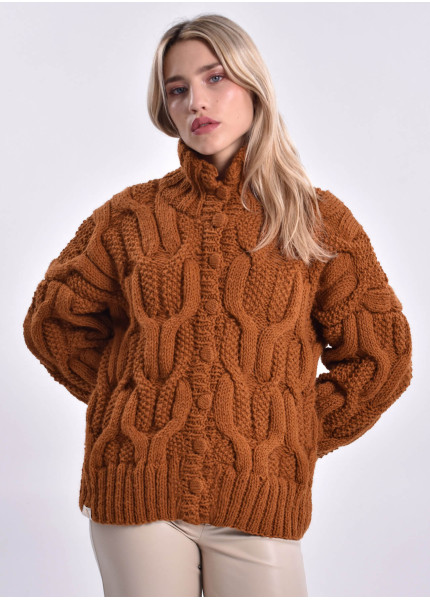 Geflochtene Strickjacke