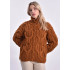 Geflochtene Strickjacke