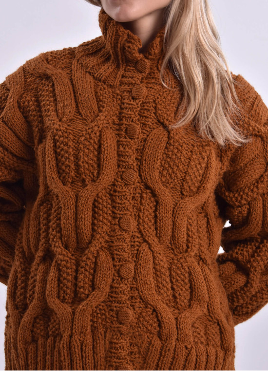 Geflochtene Strickjacke