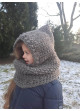 Gestrickte Kinder-Balaclava in Grau M