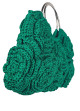 Handgemachte Gestrickte Makramee-Tasche mit Blumen