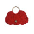 Handgemachte Gestrickte Makramee-Tasche mit Blumen