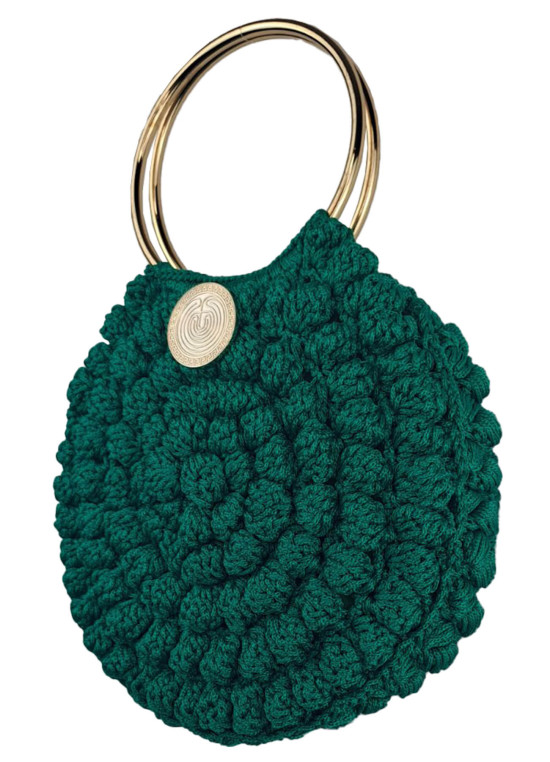  Gestrickte Makramee-Tasche Bubbles